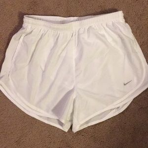 White Nike Tempo women’s shorts size M